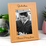 Personalised Free Text 6x4 Wooden Photo Frame: 7 Photo Frames By Gift Moments