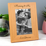 Personalised Free Text 6x4 Wooden Photo Frame: 5 Photo Frames By Gift Moments