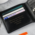 Personalised Free Text Black Leather Wallet - Shop Wallets & Money Clips At Gift Moments - 5