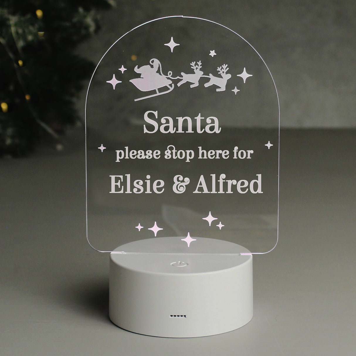 Personalised Free Text Christmas LED Light: 3 - LED Lighting By Gift Moments
