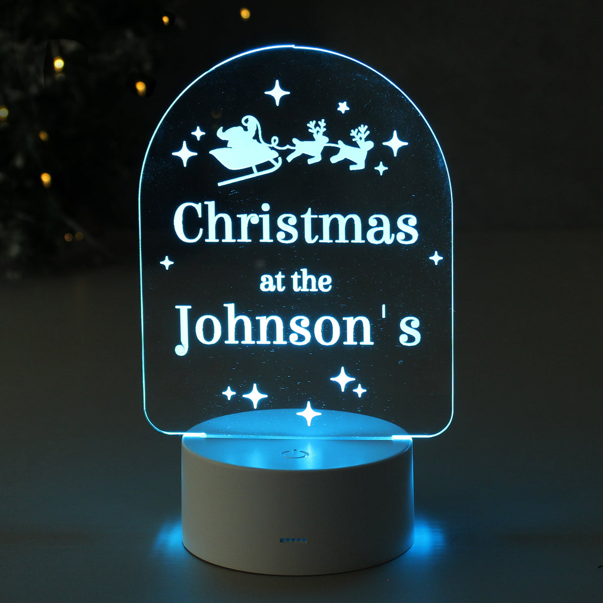 Personalised Free Text Christmas LED Light: 7 - LED Lighting By Gift Moments