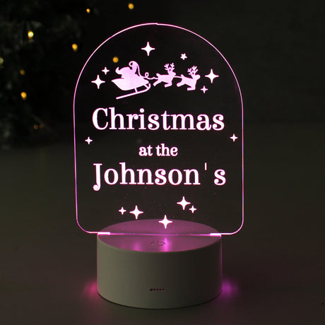 Personalised Free Text Christmas LED Light: 9 - LED Lighting By Gift Moments