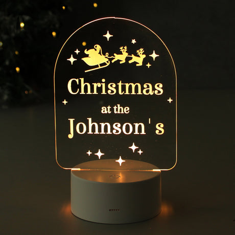 Personalised Free Text Christmas LED Light: 8 - LED Lighting By Gift Moments