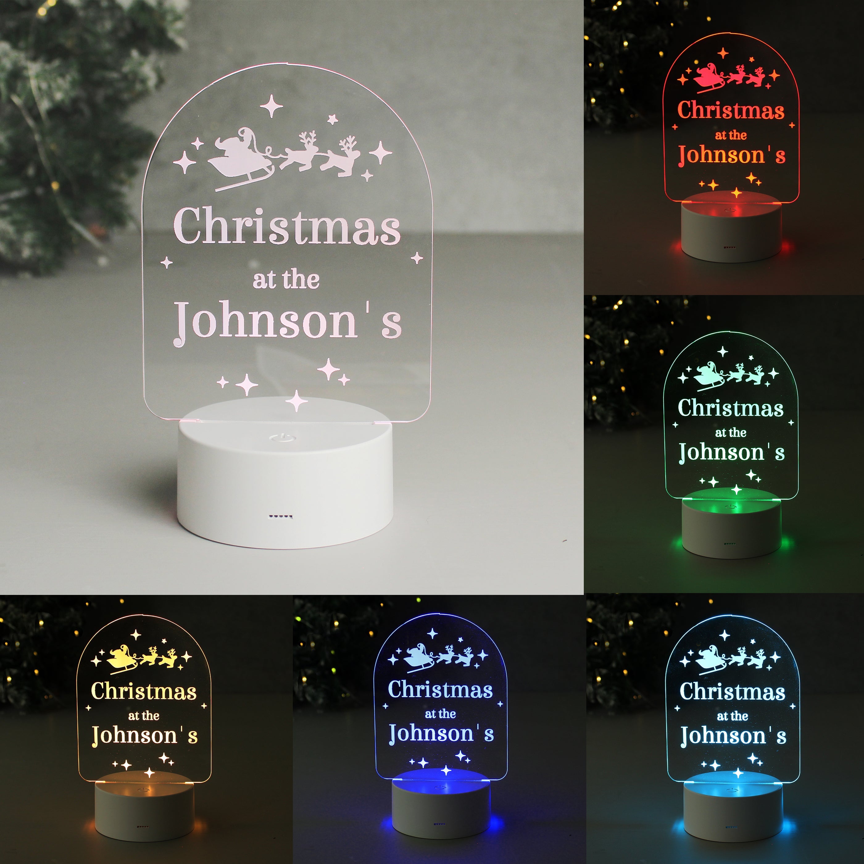 Personalised Free Text Christmas LED Light - Shop LED Lighting At Gift Moments - 2