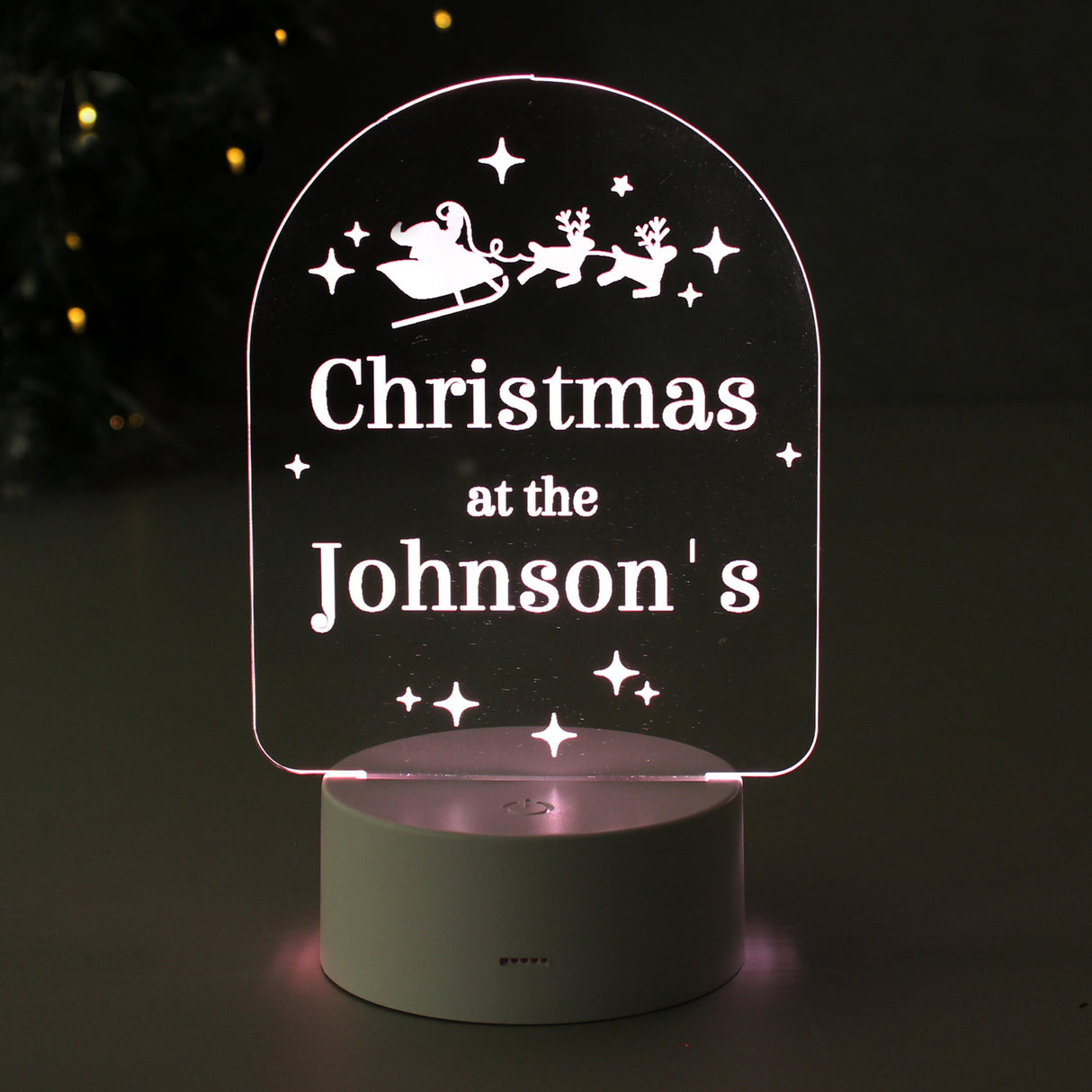 Personalised Free Text Christmas LED Light: 1 - LED Lighting By Gift Moments