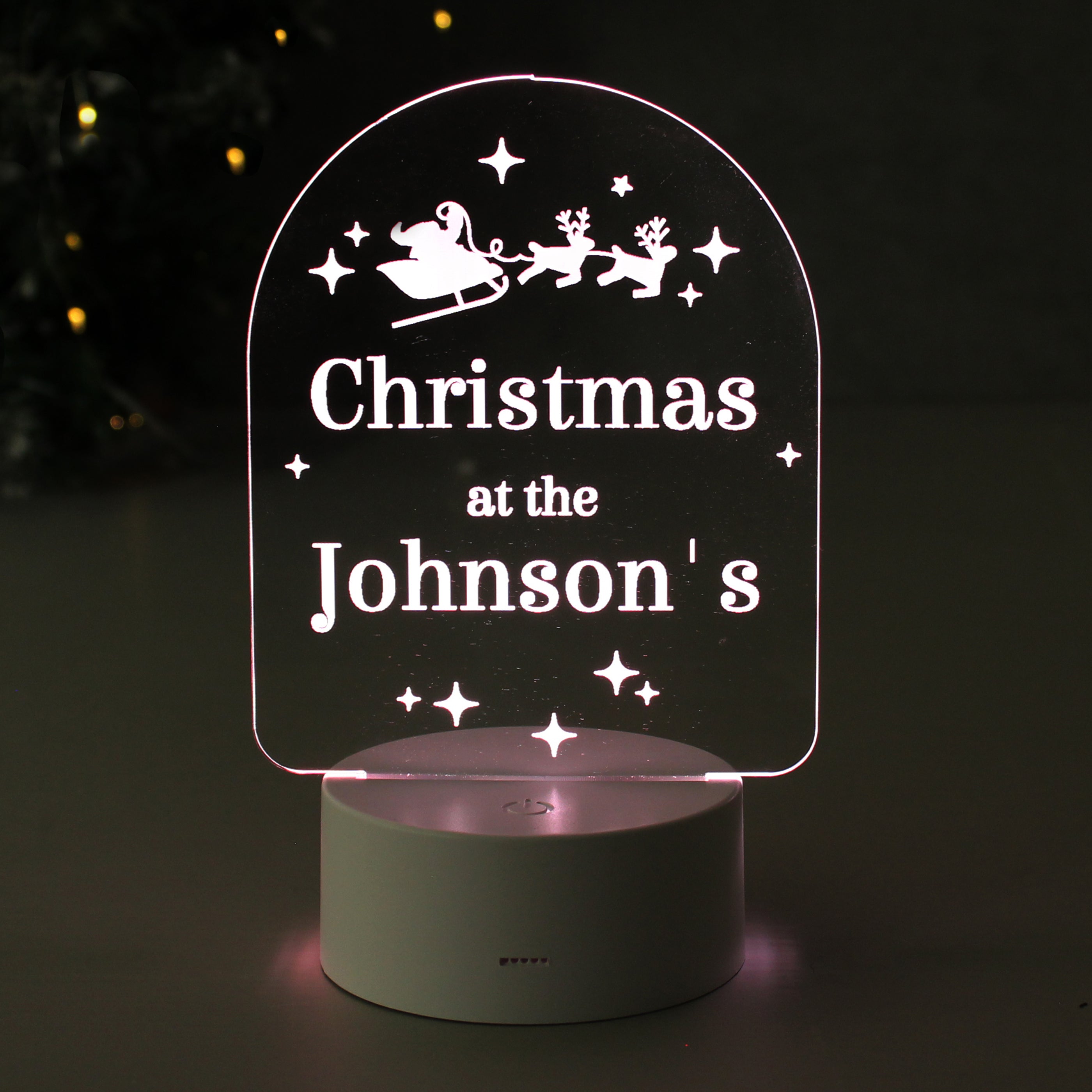 Personalised Free Text Christmas LED Light - Shop LED Lighting At Gift Moments - 1