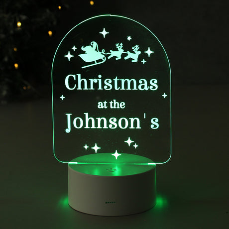Personalised Free Text Christmas LED Light: 4 - LED Lighting By Gift Moments