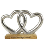 Personalised Free Text Double Heart Ornament - Shop Ornaments At Gift Moments - 5