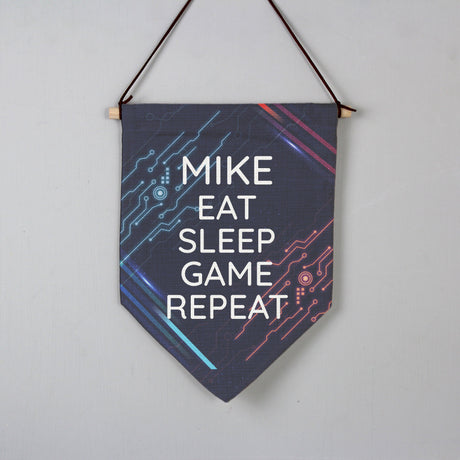 Personalised Free Text Gaming Hanging Banner: 1 - Banners By Gift Moments