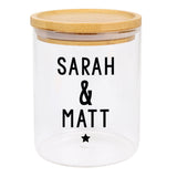 Personalised Free Text Glass Jar with Bamboo Lid: 8 - Storage By Gift Moments