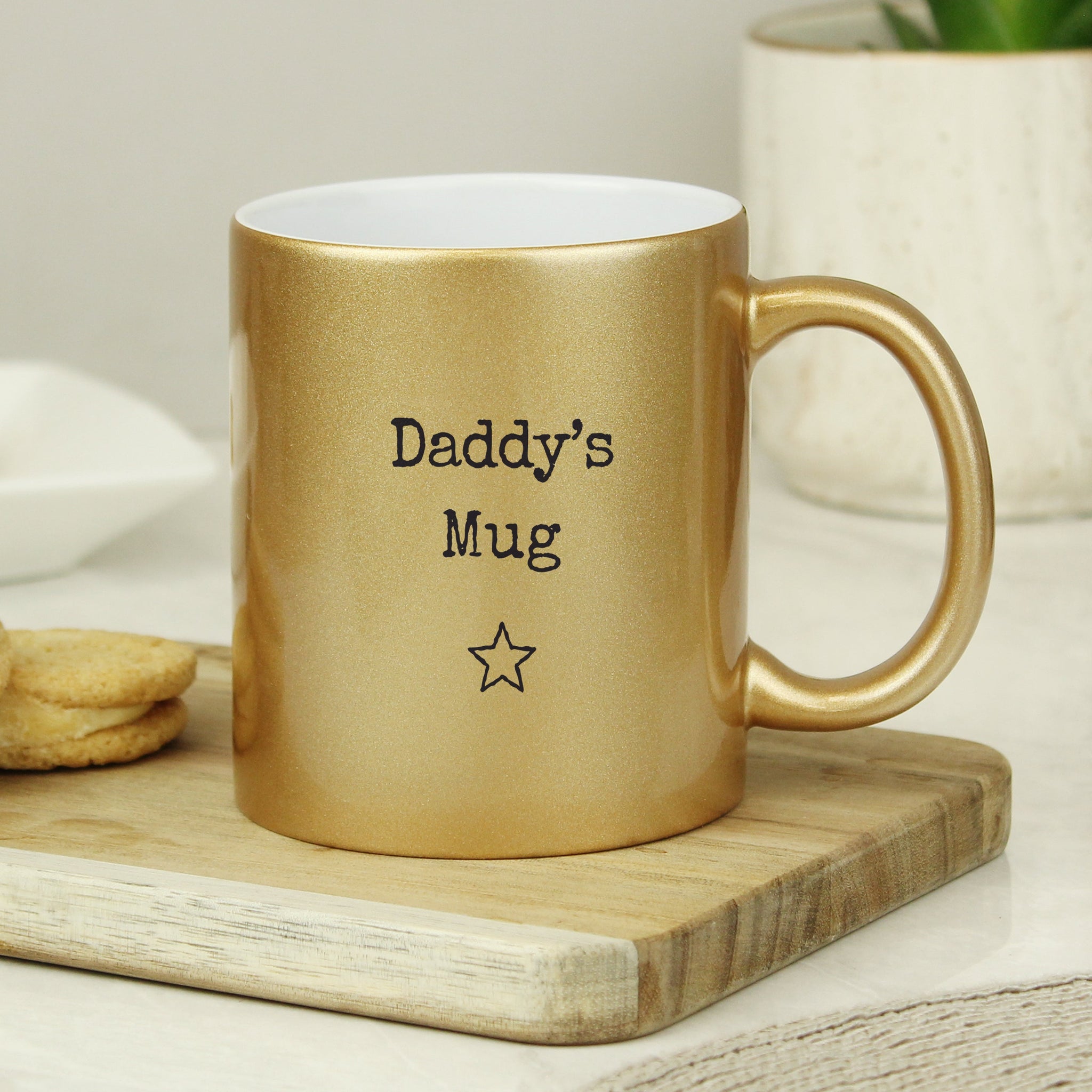 Personalised Free Text Gold Mug: 4 - Mugs By Gift Moments