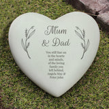 Personalised Free Text Heart Memorial: 4 - Memorials By Gift Moments
