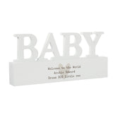 Personalised Free Text Heart Wooden Baby Ornament: 5 - Ornaments By Gift Moments