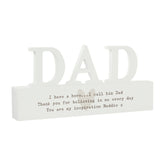 Personalised Free Text Heart Wooden Dad Ornament: 5 - Ornaments By Gift Moments