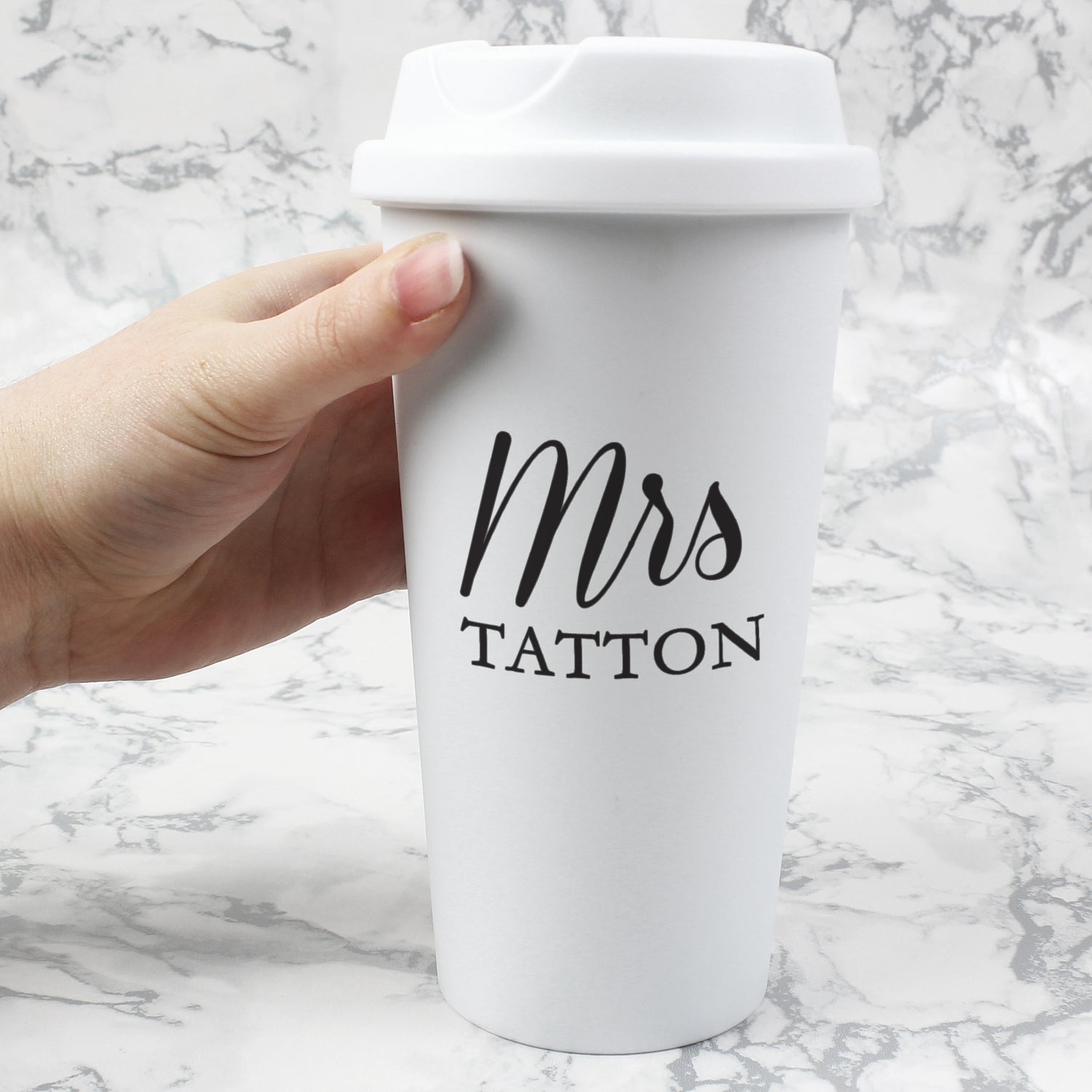 Personalised Free Text Insulated Reusable Eco Travel Cup: 2 - Travel Mugs By Gift Moments