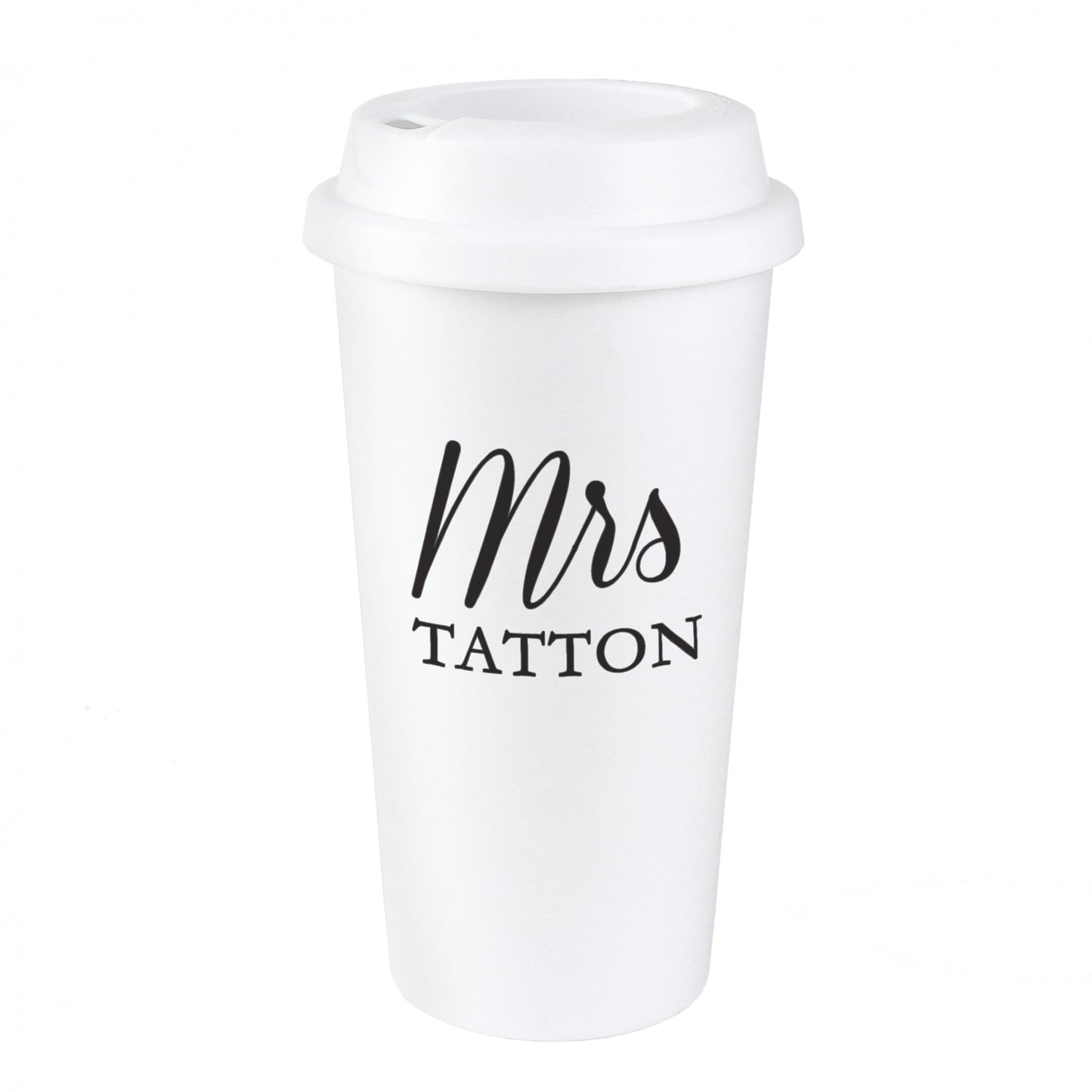 Personalised Free Text Insulated Reusable Eco Travel Cup: 4 - Travel Mugs By Gift Moments