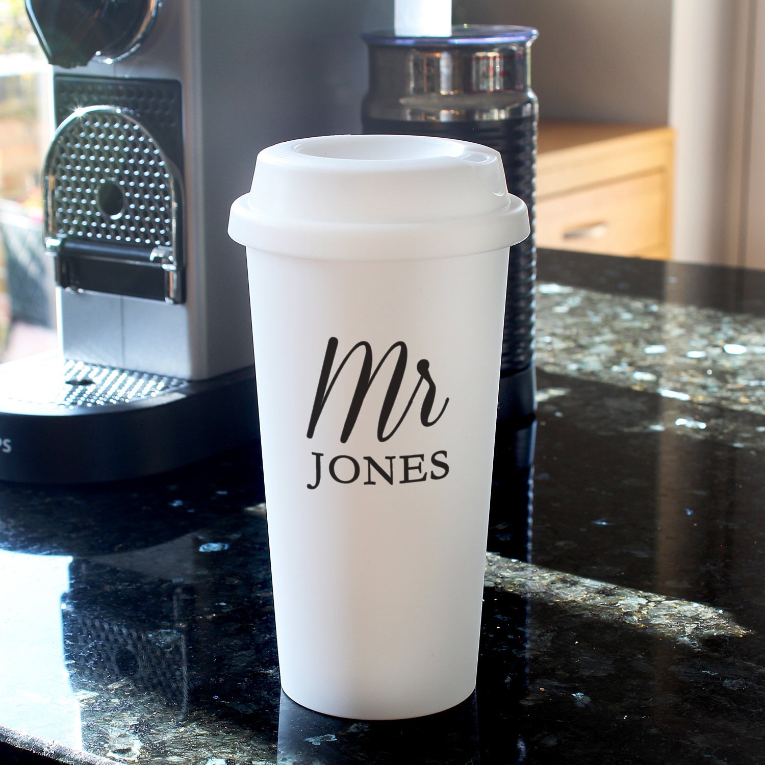Personalised Free Text Insulated Reusable Eco Travel Cup: 3 - Travel Mugs By Gift Moments