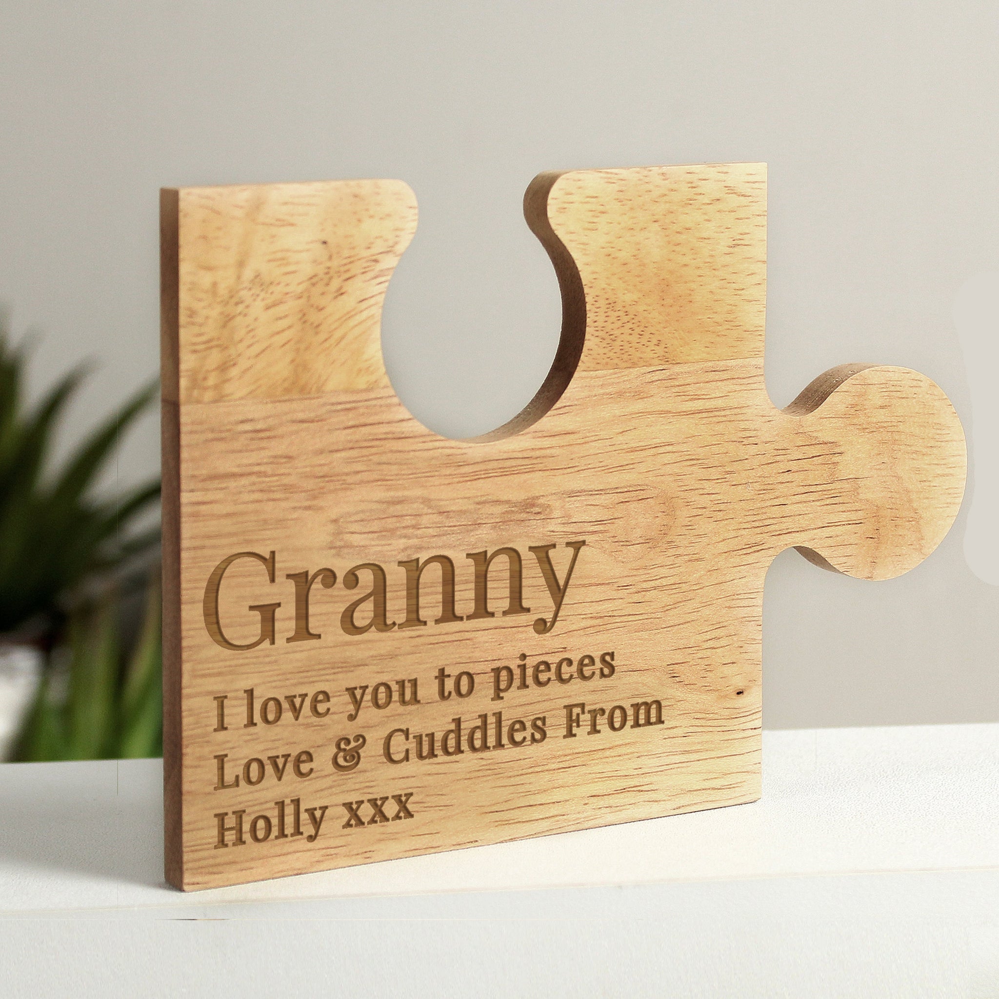 Personalised Free Text Jigsaw Piece: 2 - Coasters By Gift Moments