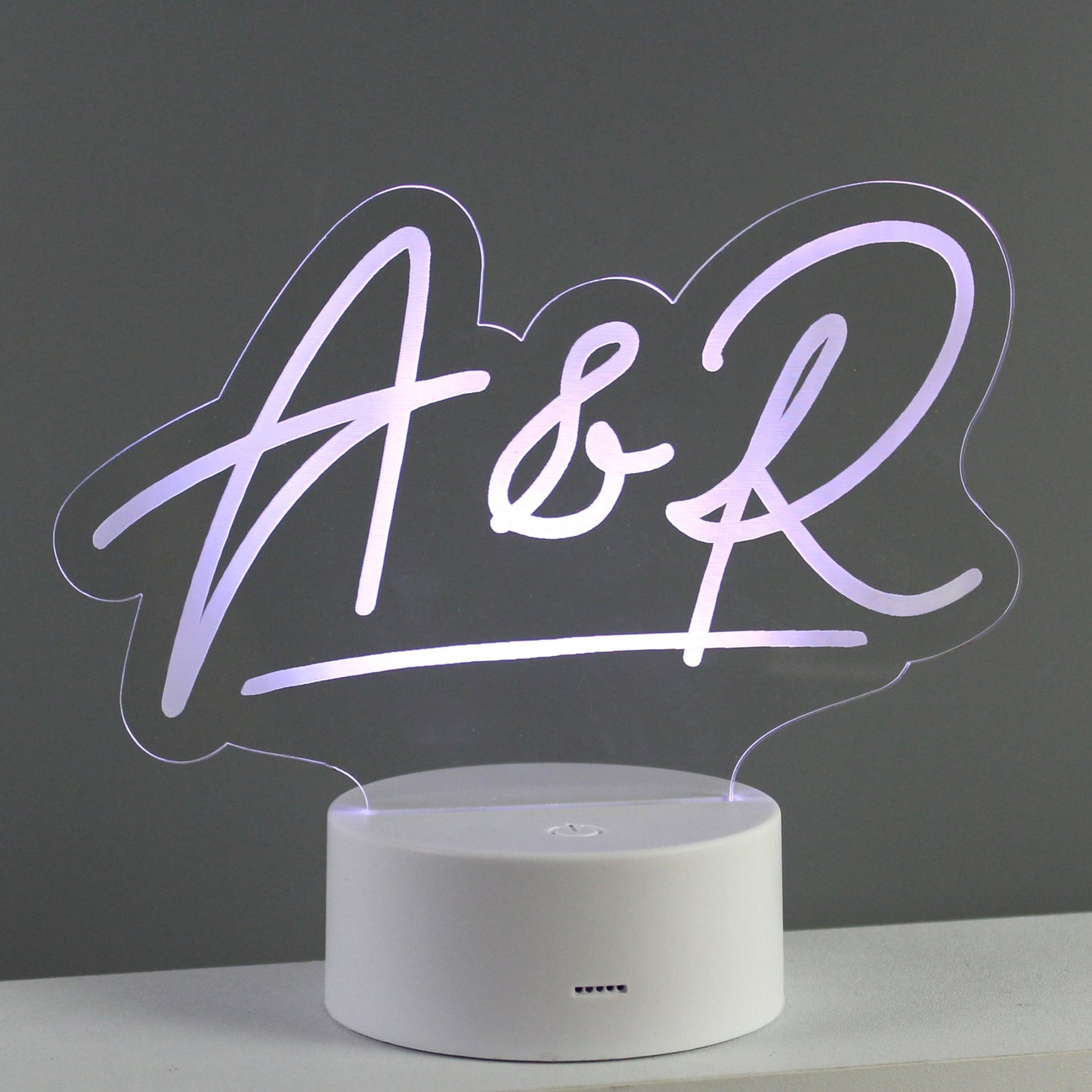 Personalised Free Text LED Colour Changing Desk Night Light: 4 - LED Lighting By Gift Moments