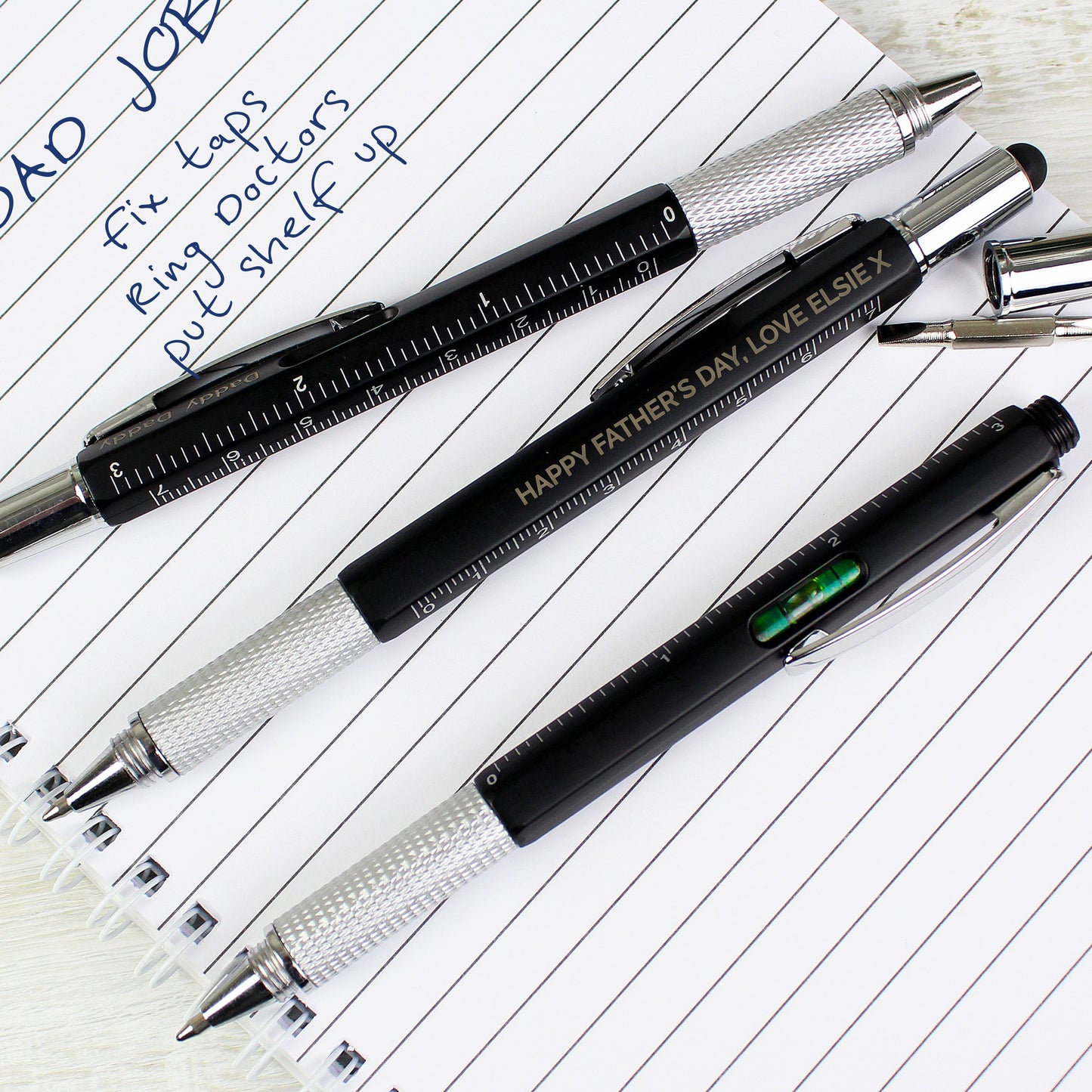 Personalised Free Text Multi Tool Pen: 7 - Pens & Pencils By Gift Moments