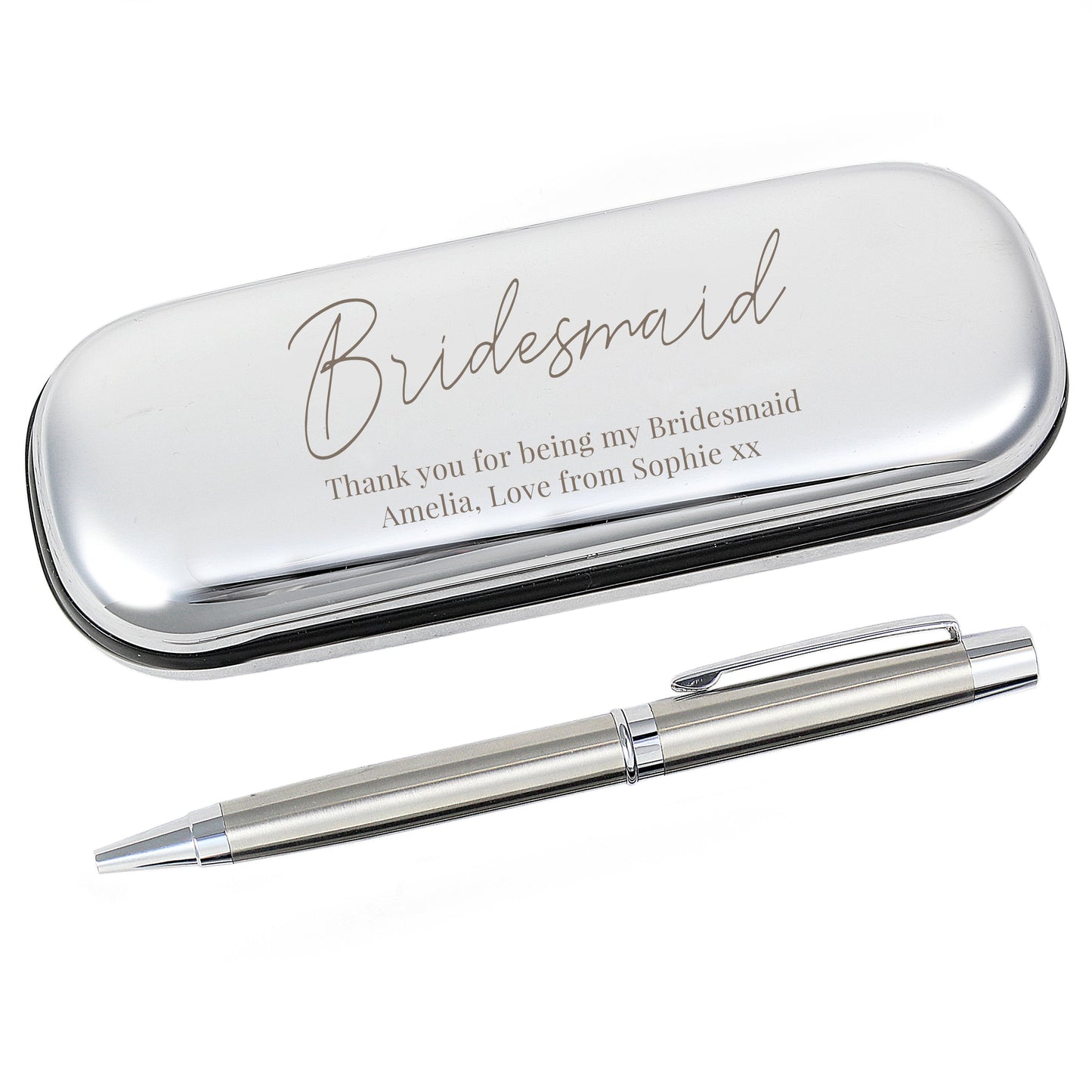 Personalised Free Text Pen and Box Set: 3 - Pens & Pencils By Gift Moments