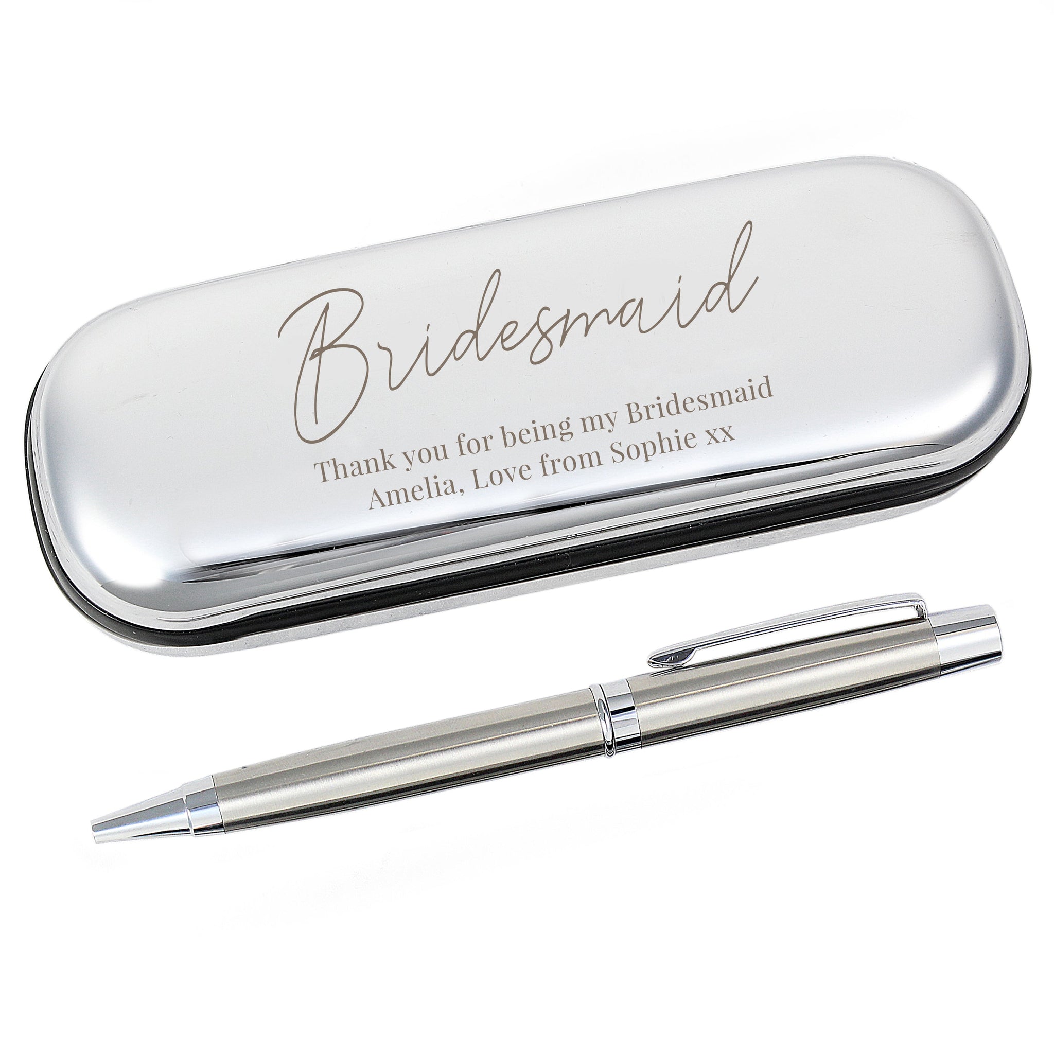 Personalised Free Text Pen and Box Set: 3 - Pens & Pencils By Gift Moments