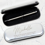 Personalised Free Text Pen and Box Set: 4 - Pens & Pencils By Gift Moments