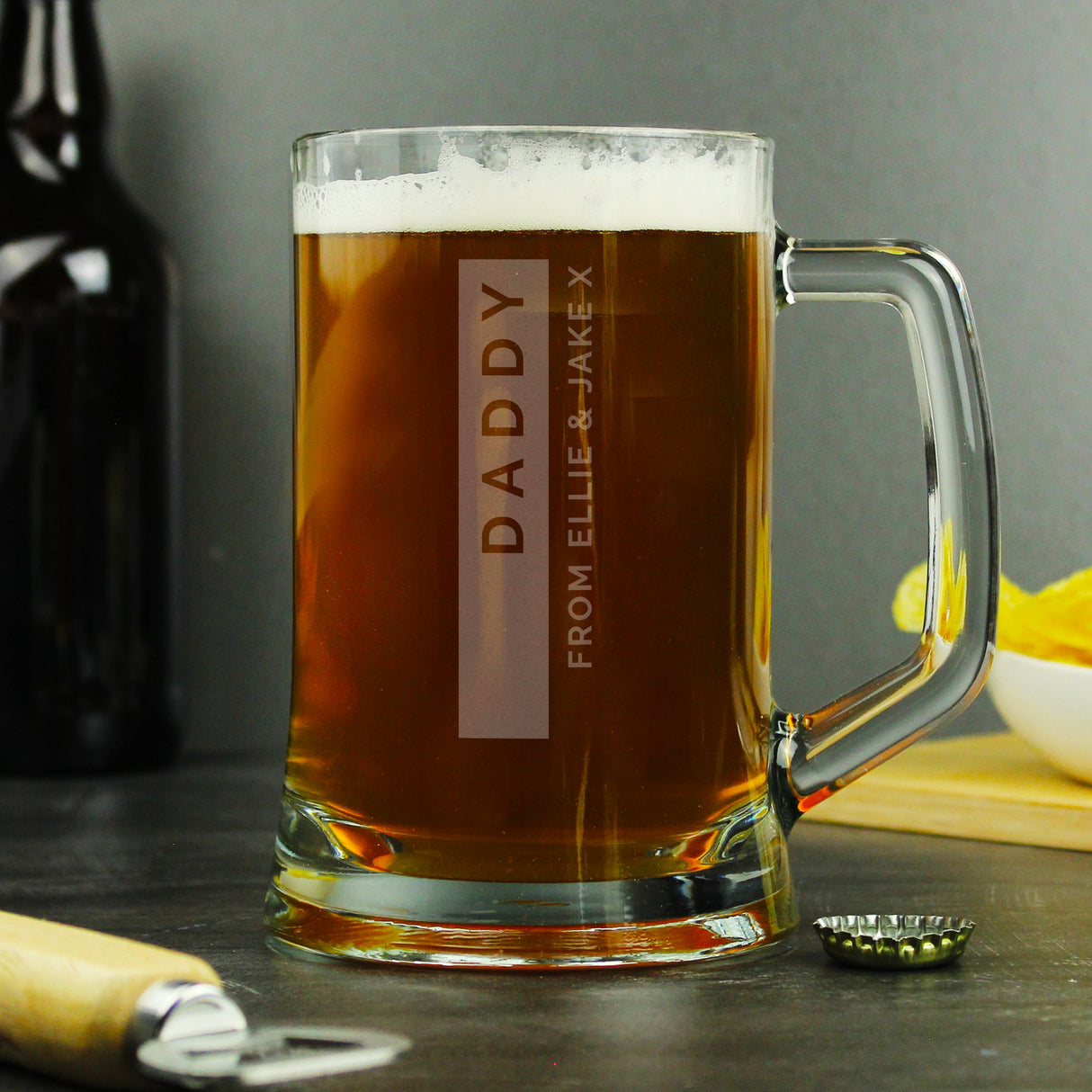 Personalised Free Text Pint Stern Tankard: 2 - Tankards By Gift Moments