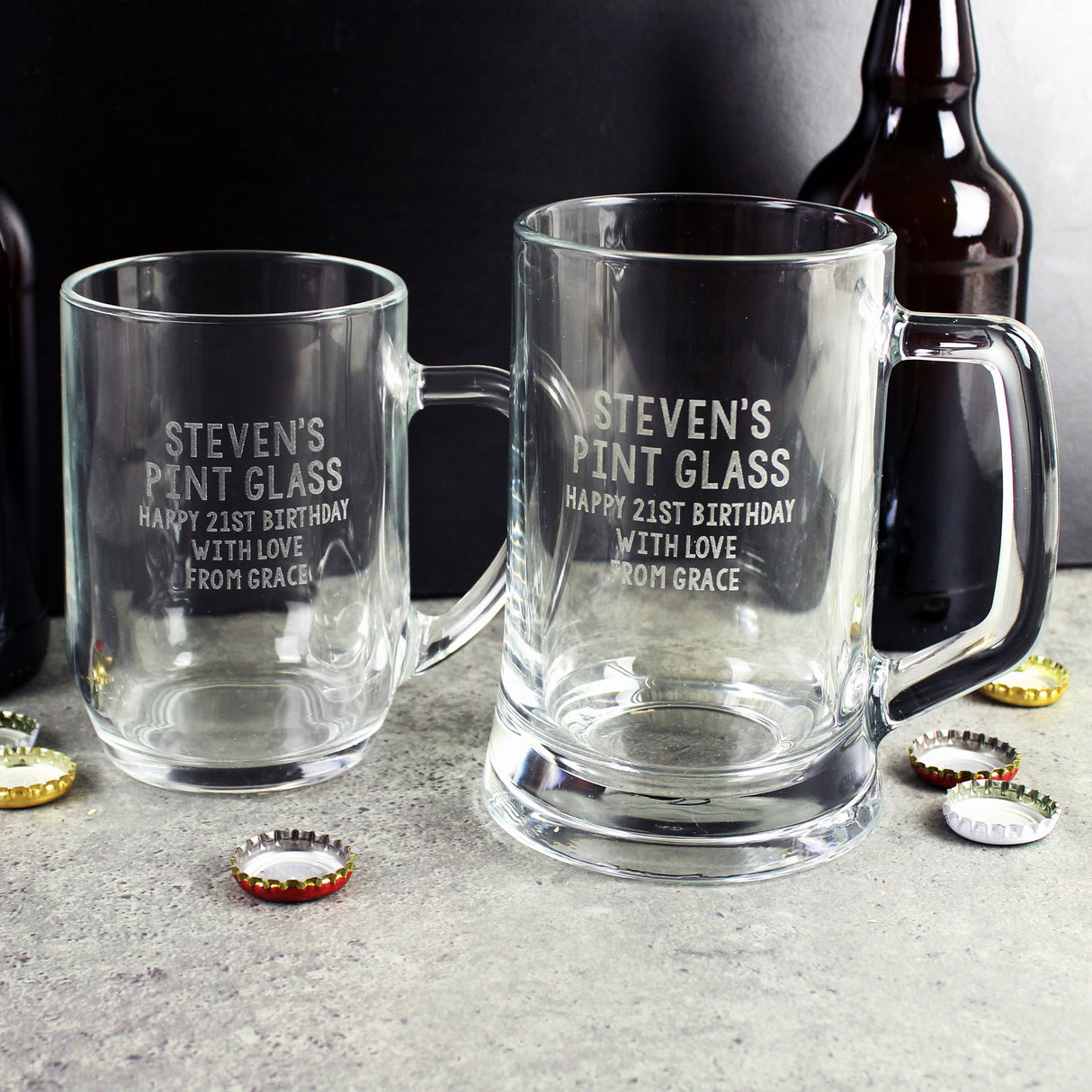 Personalised Free Text Pint Stern Tankard: 7 - Tankards By Gift Moments