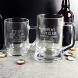 Personalised Free Text Pint Stern Tankard: 7 - Tankards By Gift Moments