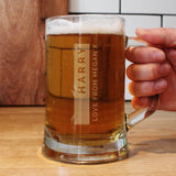 Personalised Free Text Pint Stern Tankard: 3 - Tankards By Gift Moments