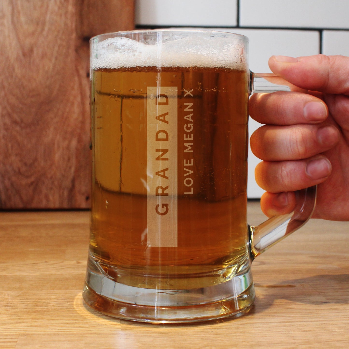 Personalised Free Text Pint Stern Tankard: 1 - Tankards By Gift Moments
