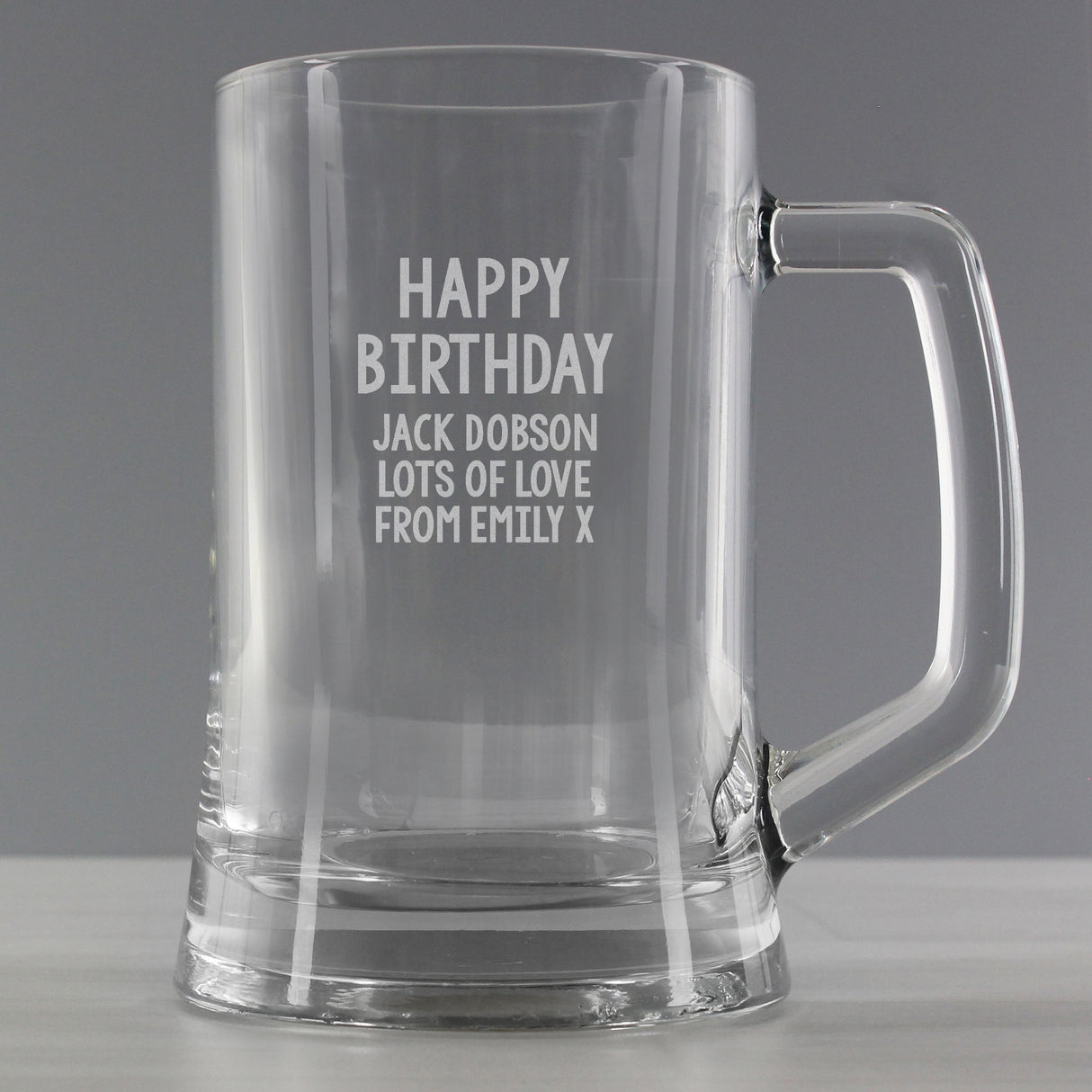 Personalised Free Text Pint Stern Tankard: 5 - Tankards By Gift Moments