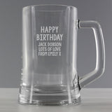Personalised Free Text Pint Stern Tankard: 5 - Tankards By Gift Moments