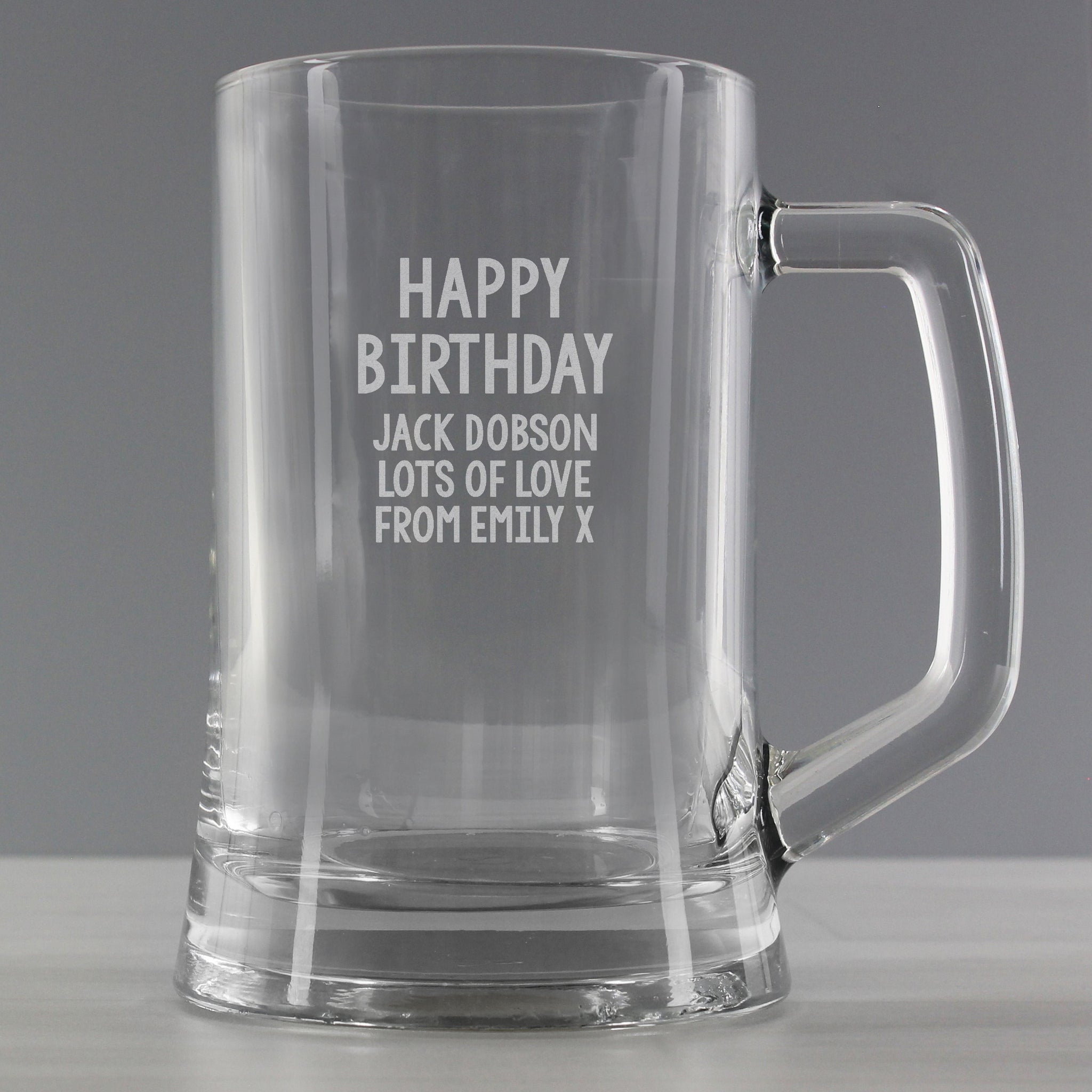 Personalised Free Text Pint Stern Tankard: 5 - Tankards By Gift Moments