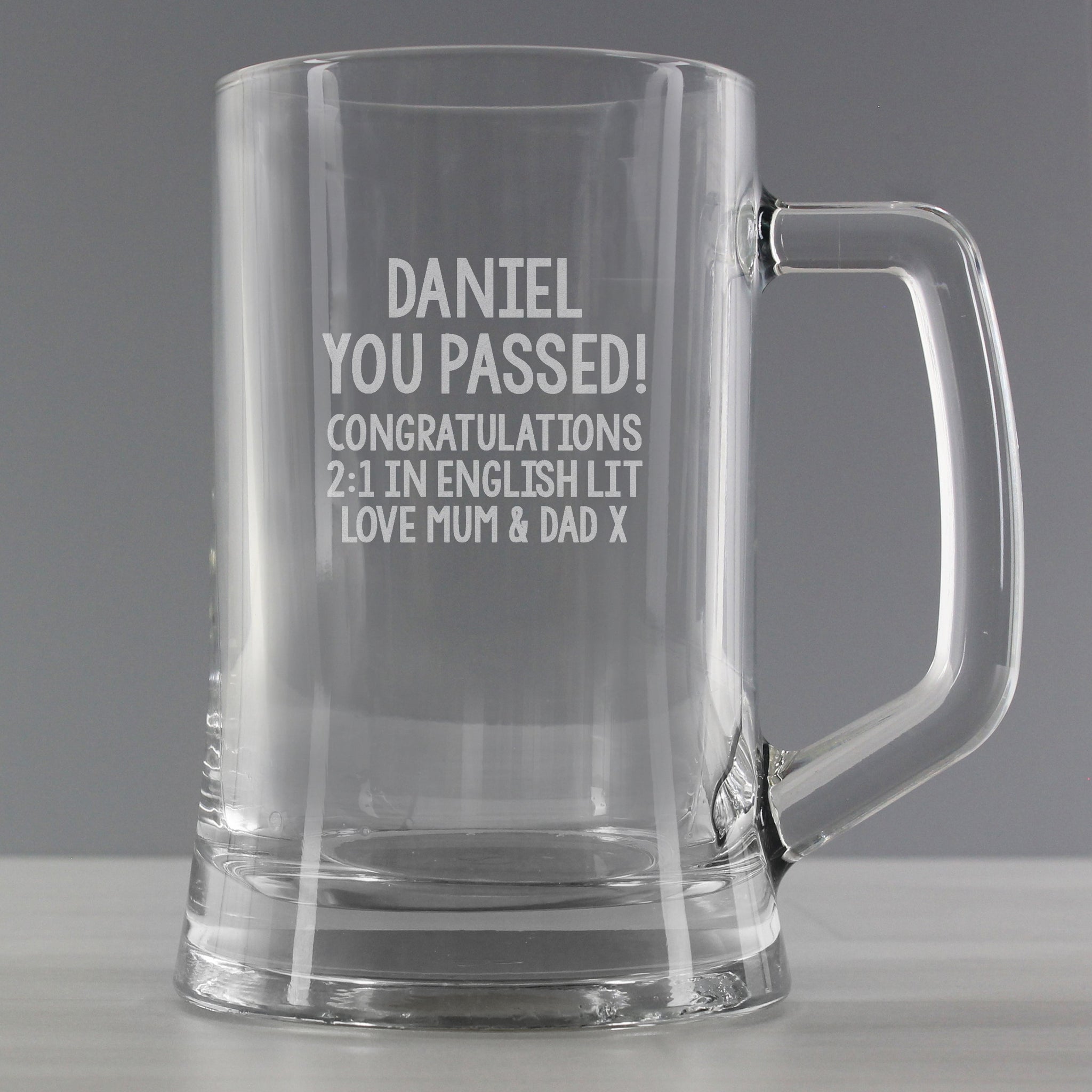 Personalised Free Text Pint Stern Tankard: 2 - Tankards By Gift Moments