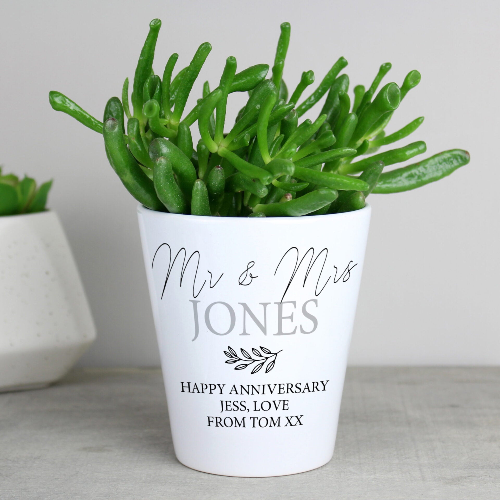 Personalised Free Text Plant Pot: 6 - Pots & Planters By Gift Moments