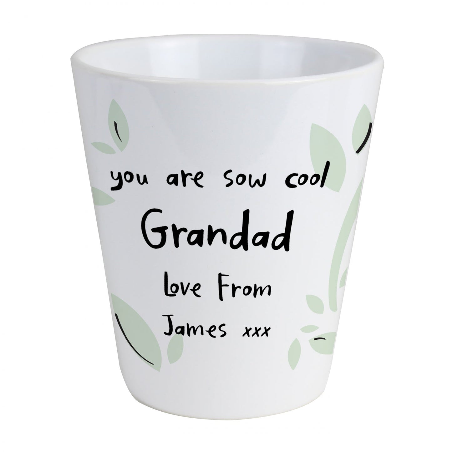 Personalised Free Text Plant Pot: 4 - Pots & Planters By Gift Moments