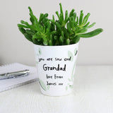 Personalised Free Text Plant Pot: 2 - Pots & Planters By Gift Moments
