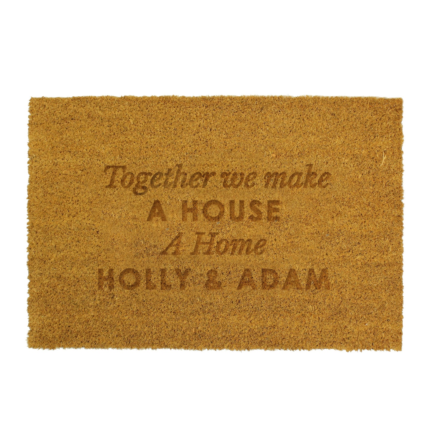 Personalised Free Text Rectangle Indoor Doormat: 5 - Doormats By Gift Moments