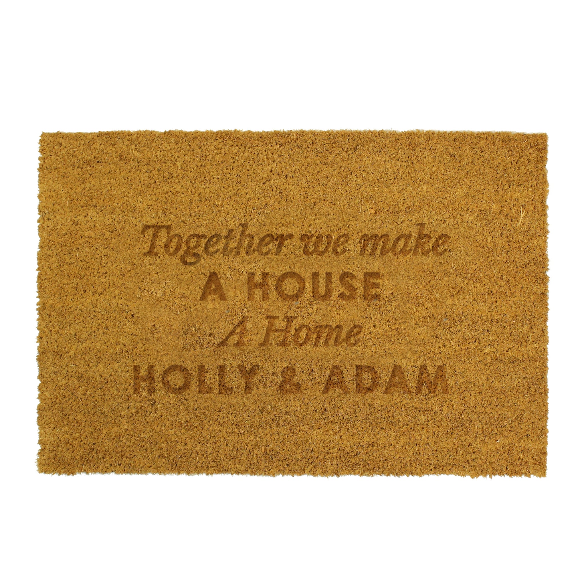 Personalised Free Text Rectangle Indoor Doormat: 5 - Doormats By Gift Moments