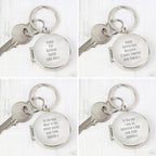 Personalised Free Text Round Photo keyring - Shop Keyrings At Gift Moments - 4