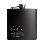 Personalised Free Text Script Black Hip Flask - Shop Hip Flasks At Gift Moments - 5