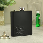 Personalised Free Text Script Black Hip Flask - Shop Hip Flasks At Gift Moments - 6