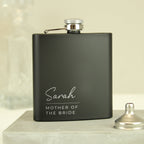 Personalised Free Text Script Black Hip Flask - Shop Hip Flasks At Gift Moments - 4
