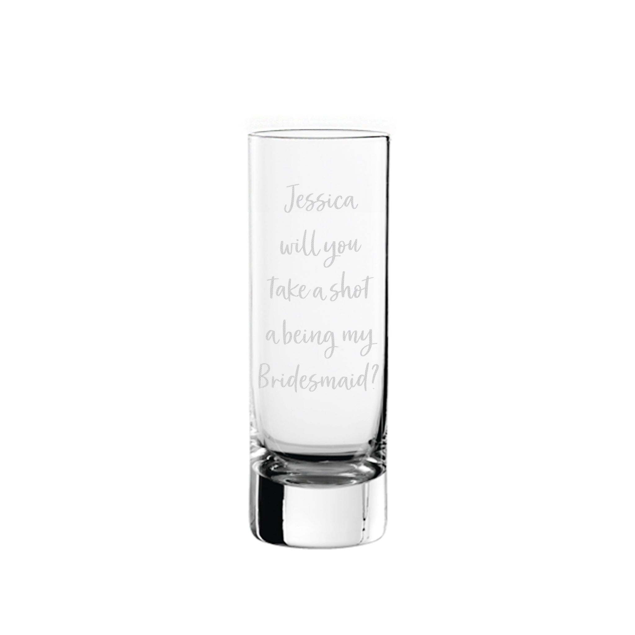 Personalised Free Text Shot Glass: 2 - Shot Glasses By Gift Moments