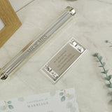 Personalised Free Text Silver Plated Certificate Holder: 1 - Certificate Holders By Gift Moments