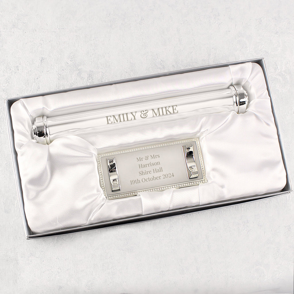 Personalised Free Text Silver Plated Certificate Holder - Shop Certificate Holders At Gift Moments - 4