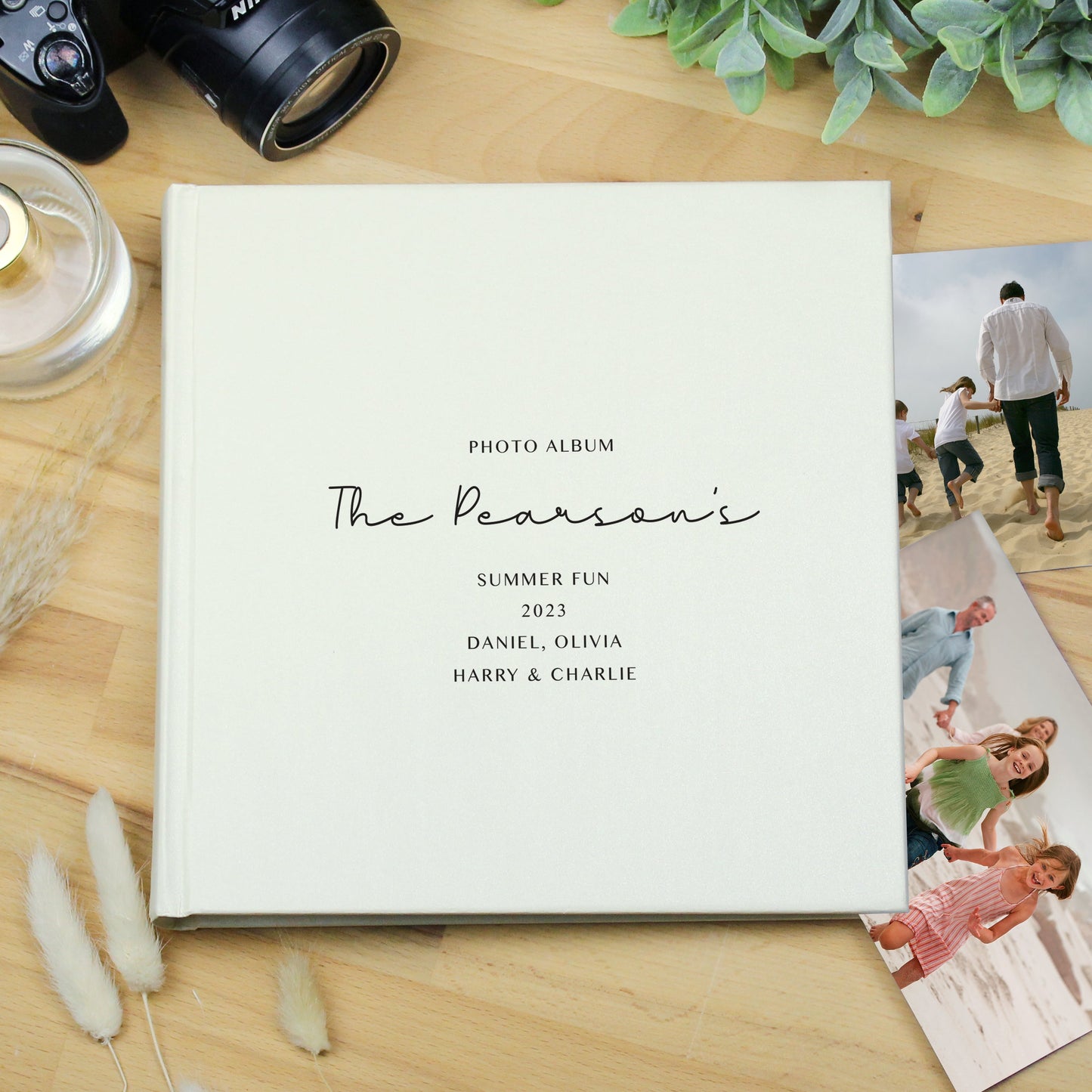 Personalised Free Text Square Photo Album: 7 - Photo Albums By Gift Moments