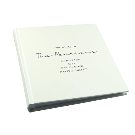 Personalised Free Text Square Photo Album: 4 - Photo Albums By Gift Moments
